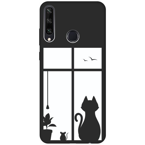 фото Re:pa чехол - накладка soft sense для huawei y6p с 3d принтом "cat and mouse" черный