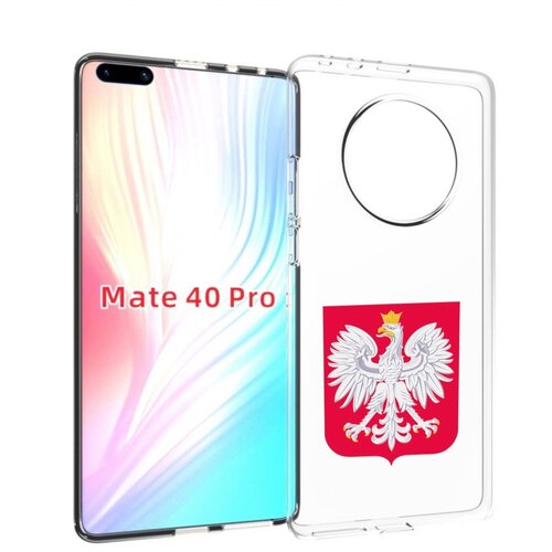 Чехол MyPads герб-польши для Huawei Mate 40 Pro (NOH-NX9) задняя-панель-накладка-бампер