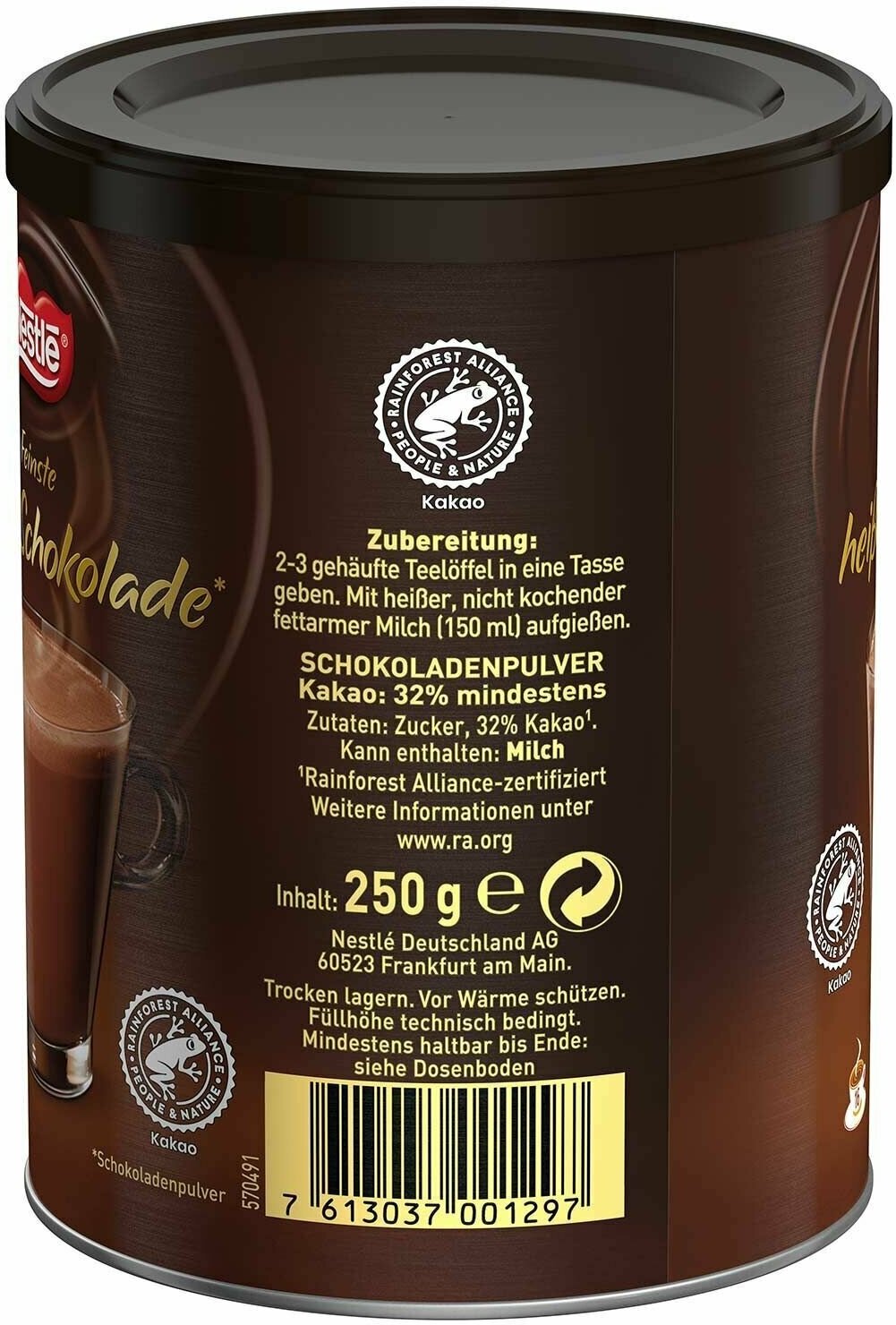 Горячий шоколад Nestle, 250 г (Германия) - фотография № 2