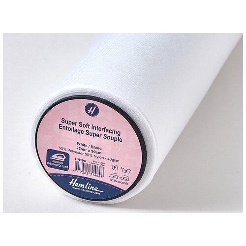 Стабилизатор флизелин супер тонкий с односторонним клеевым покрытием HEMLINE 12 HN108 4804₽