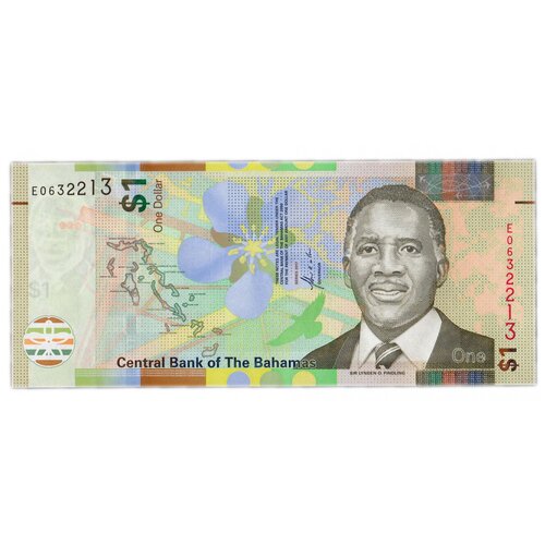 Банкнота Банк Багамских островов 1 доллар 2017 года клуб нумизмат монета 2 доллара багамских островов 1974 года серебро фламинго