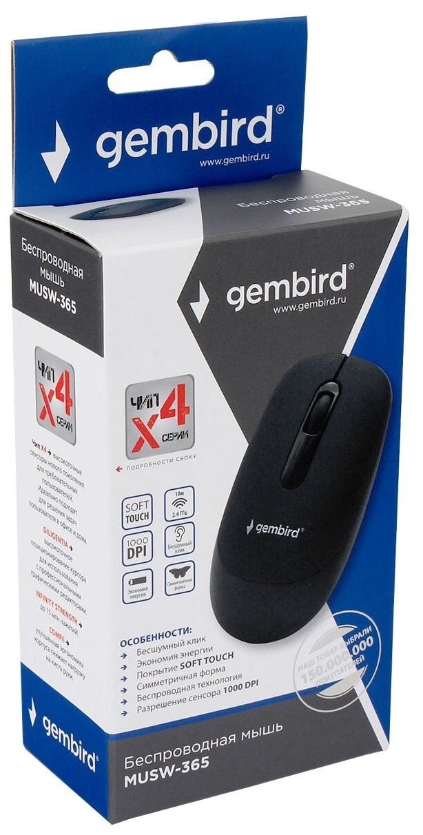 Мышь Wireless Gembird - фото №9