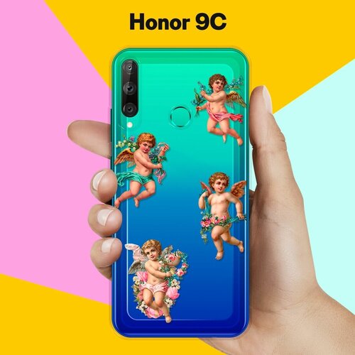 Силиконовый чехол Ангелочки на Honor 9C силиконовый чехол ангелочки на honor 7a pro