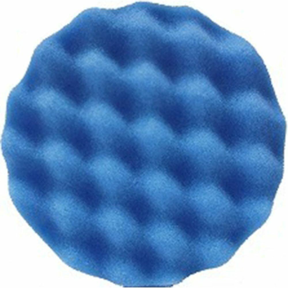 Рифленый полировальный диск на липучке PRO.STO 150x30 мм жесткий голубой 003-00242 - фотография № 2