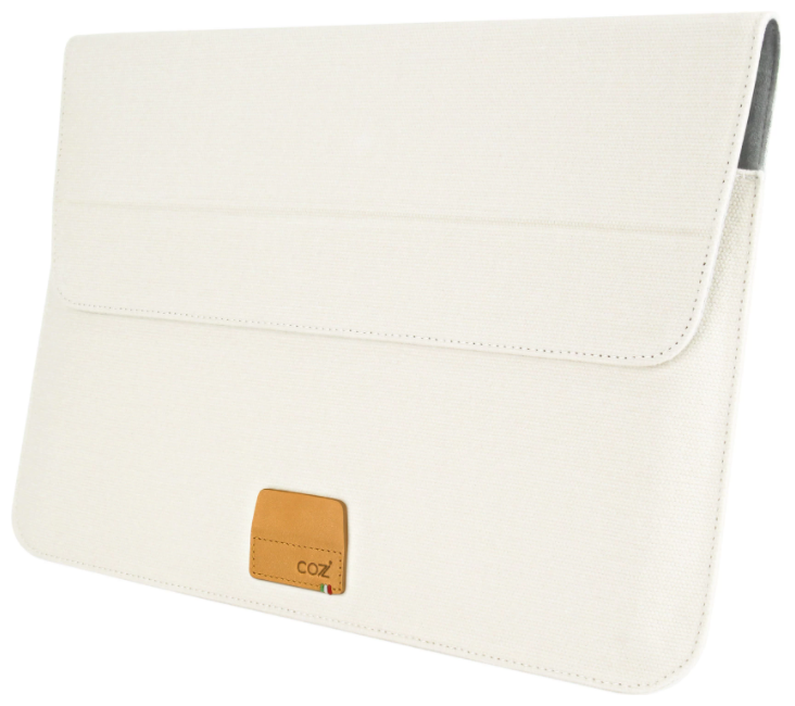 Cozistyle Canvas Stand Sleeve for MacBook 16" Pro - Creamy White
