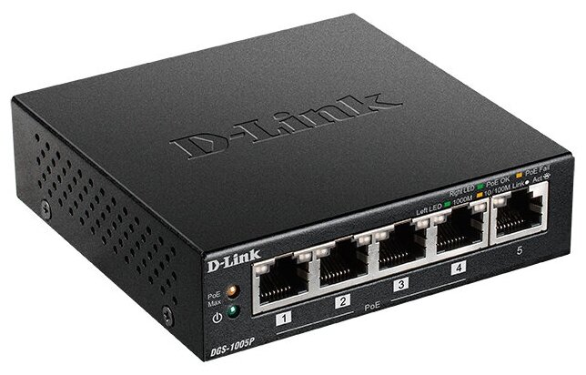 Коммутатор D-Link DGS-1005P/A1A