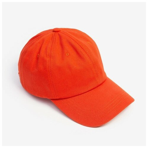 фото Кепка однотонная minaku цвет красный, р-р 58 minaku 7321234 .