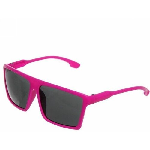 фото Солнцезащитные очки , квадратные, оправа: пластик, розовый нет бренда