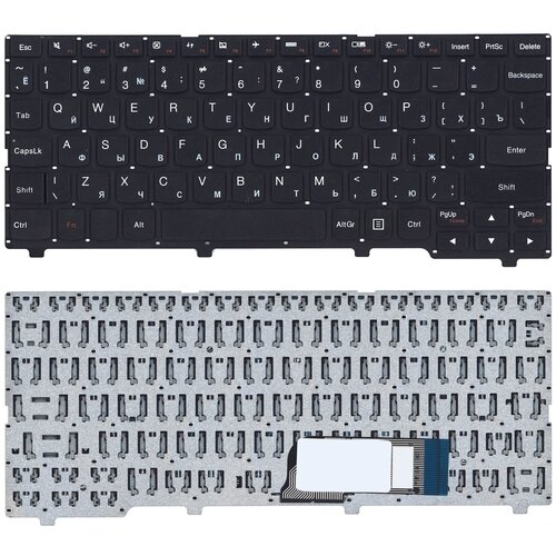 клавиатура keyboard nb116bt1 mb v11 для ноутбука lenovo ideapad 100s 11iby черная без рамки Клавиатура для ноутбука Lenovo IdeaPad 100S-11IBY черная без рамки