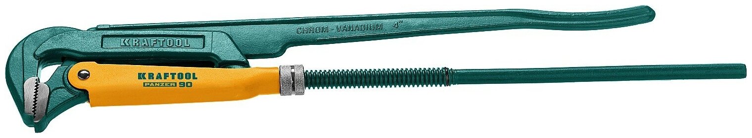 KRAFTOOL PANZER-90, №5, 4″, 745 мм, Трубный ключ с прямыми губками (2734-40)