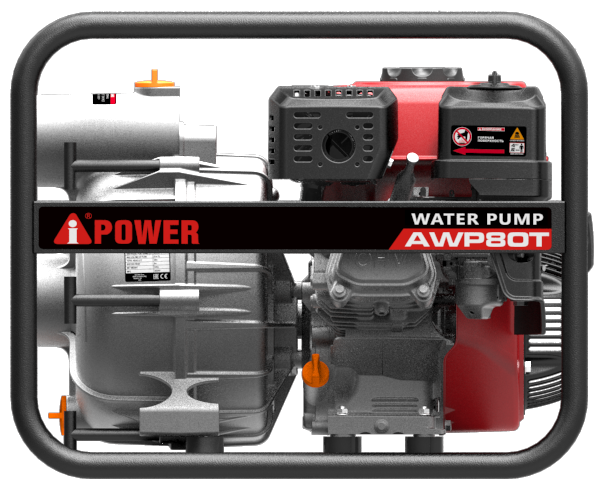 Бензиновая мотопомпа для грязной воды A-iPower - фото №3