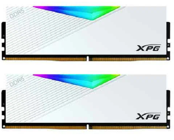 Adata DDR5 32Gb (2x16Gb) 5600MHz pc-44800 XPG Lancer RGB Cl36, 1.25V (ax5u5600c3616g-dclarwh)