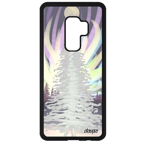 фото Чехол на телефон galaxy s9 plus, "зимняя ель" зима ночь utaupia