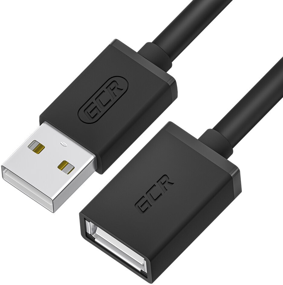 Удлинитель USB AM/AF (GCR-UEC5) черный 1.8м