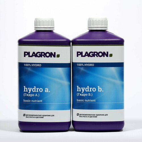 удобрение plagron hydro a b 1000 мл х 2 1 л х 2 Plagron Hydro A+B, удобрение для растений