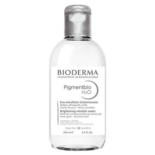 Bioderma мицеллярная вода Pigmentbio H2O, 250 мл, 250 г крем для чувствительной кожи с гиперпигментацией дневной spf50 pigmentbio bioderma биодерма 40мл