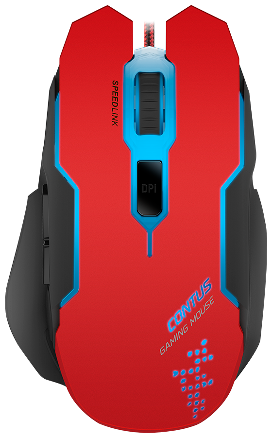 Мышь SPEEDLINK Contus Gaming Mouse black-red (SL-680002-BKRD)