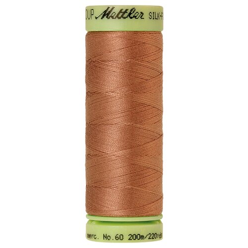 Нить для машинного квилтинга SILK-FINISH COTTON 60, 200 м 100% хлопок 0280 Walnut ( 9240-0280 )