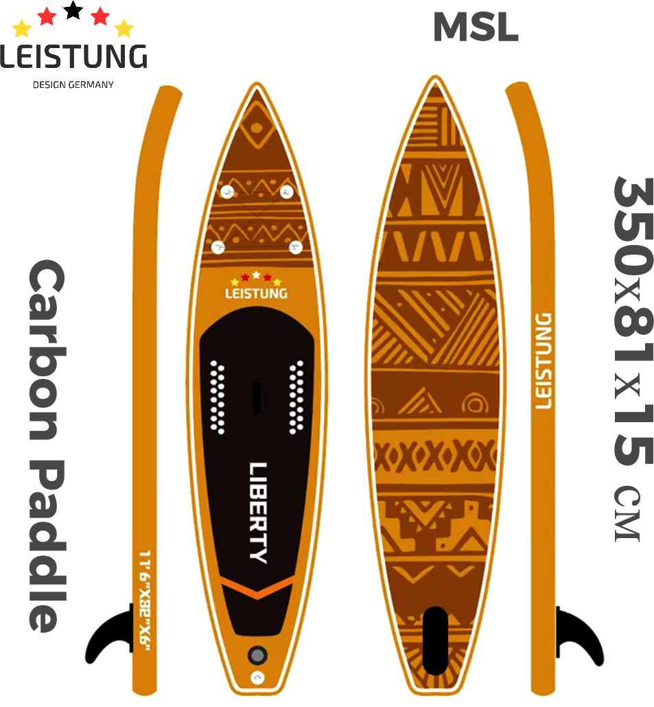 Туринговый сапборд LEISTUNG LIBERTY MSL Fusion 11.6 / Доска SUP board Extreme Touring / Сап боард