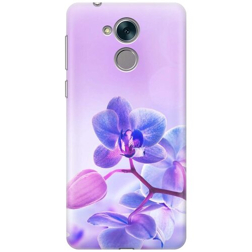 фото Cиликоновый чехол на honor 6с / хонор 6с с принтом "лиловые орхидеи" gosso