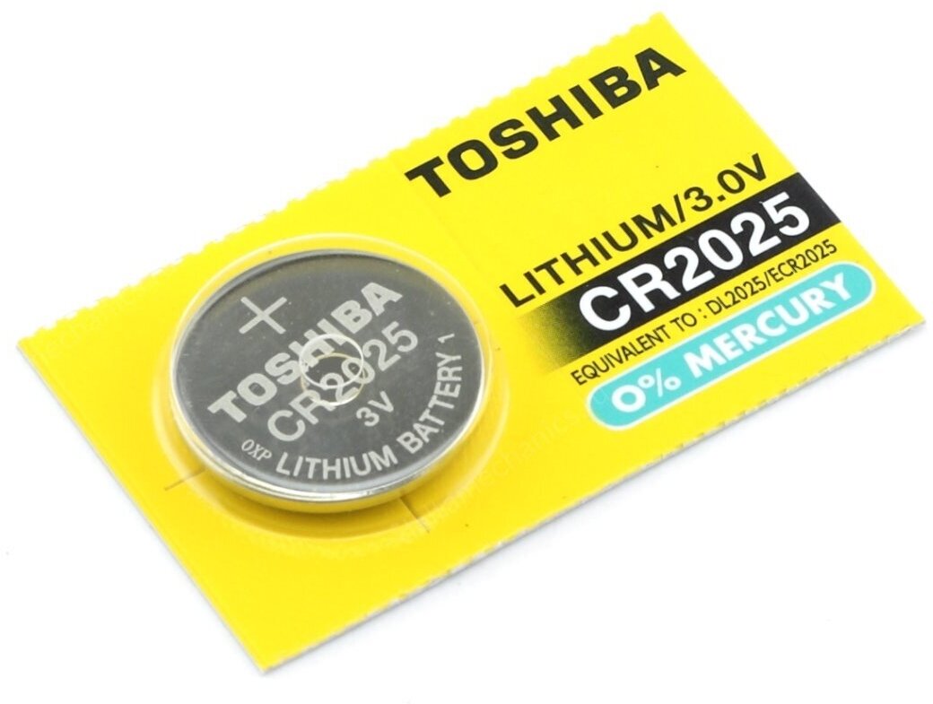 CR2025 Toshiba (Li, 3V) 1шт.