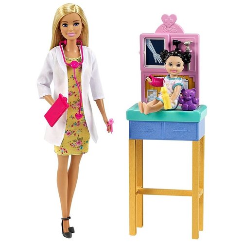 Игровой набор Barbie Профессии, 29 см, DHB63 педиатр 5 игровой набор barbie профессии 29 см dhb63 педиатр 6 gtn52