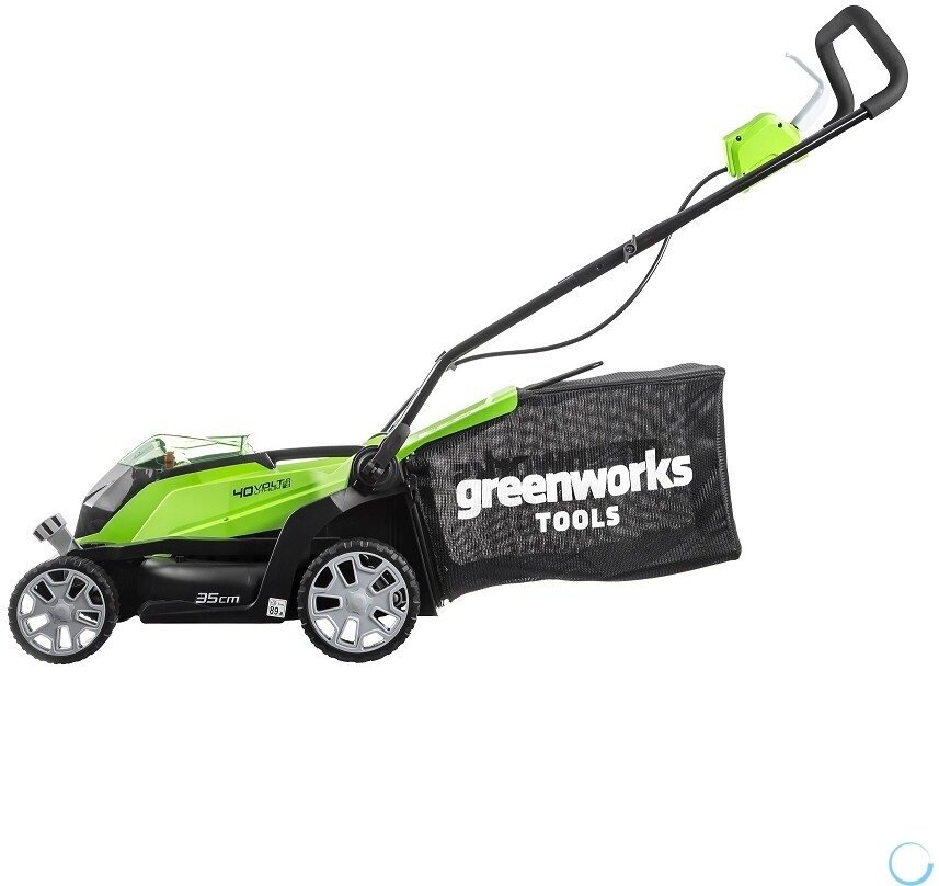 Greenworks Газонокосилка аккумуляторная G40LM35, {40V, 35 см, без АКБ и ЗУ} [2501907]