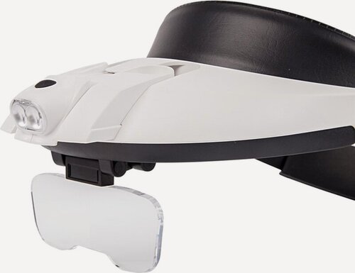 Изображение товара Монтажный налобный светодиодный бинокуляр с подсветкой и сменными линзами REXANT