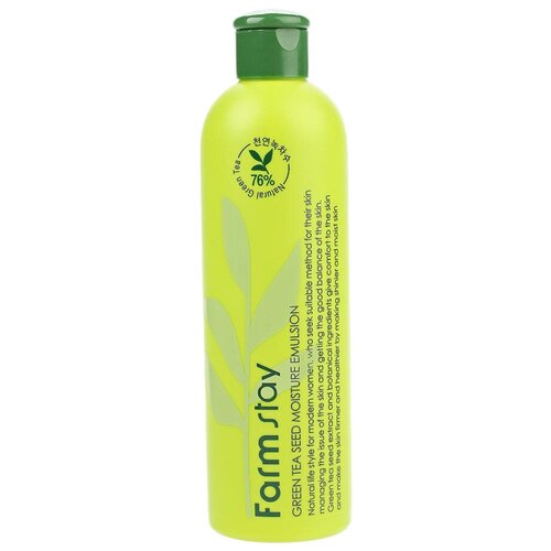 Эмульсия увлажняющая С семенами зеленого ЧАЯ FARMSTAY GREEN TEA SEED MOISTURE EMULSION, 300ML