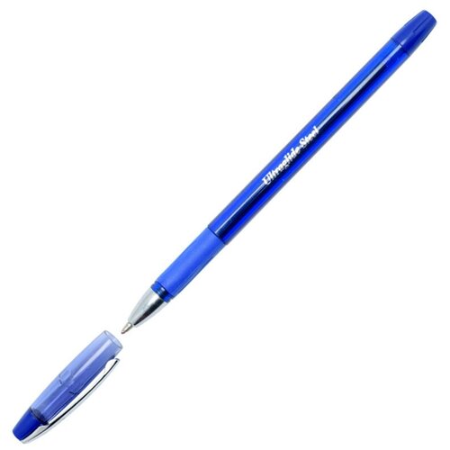 фото Ручка шариковая неавтоматическая unimax ultra glide steel 1мм, син, масл 5 штук