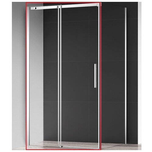 Душевая дверь AQUAme 120 AQM4803-12 профиль Хром стекло прозрачное