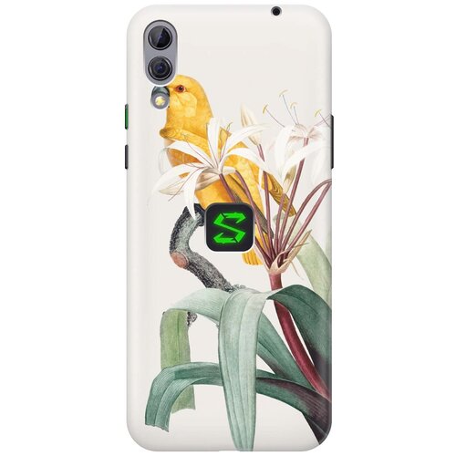фото Re:pa накладка transparent для xiaomi black shark 2 с принтом "желтый попугай"