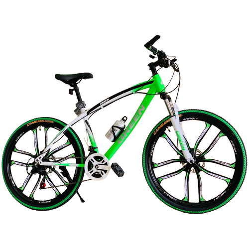 Велосипед на литых дисках Green Bike 26 Premium зеленый