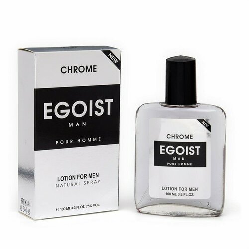 Лосьон одеколон после бритья Egoist man Chrome, по мотивам Egoist Platinum Chanel, 100 мл, Абар 