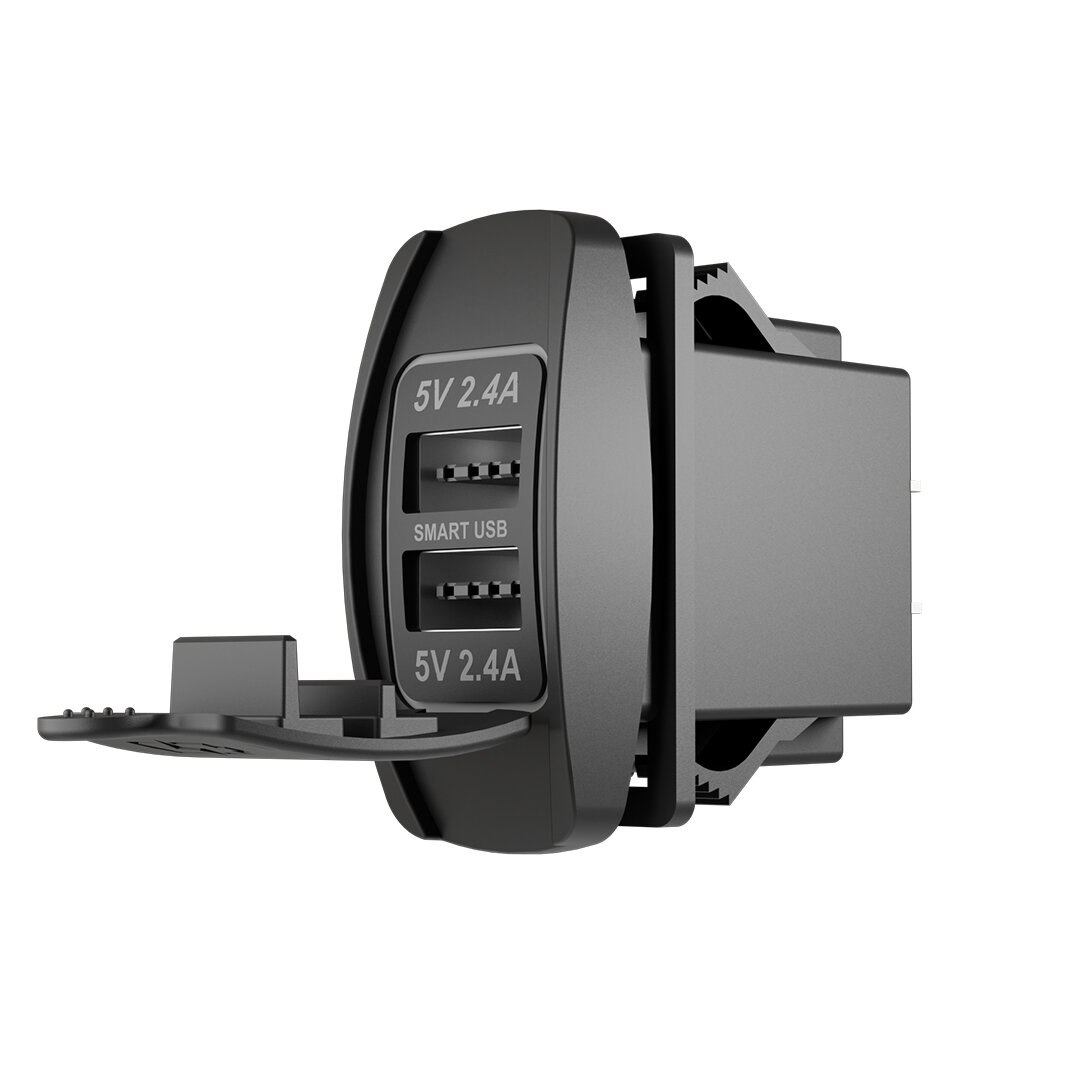 Встраиваемая розетка USB BGT с двумя гнездами и возможностью крепления