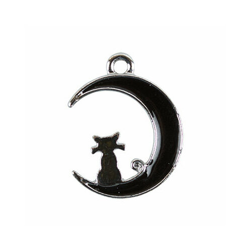 Zlatka Подвеска MFG 2 шт №17 Кошка на луне 16 x 20 мм 1 шт подвеска натуральная глянцевая мирная пряжка для модных ожерелий браслетов