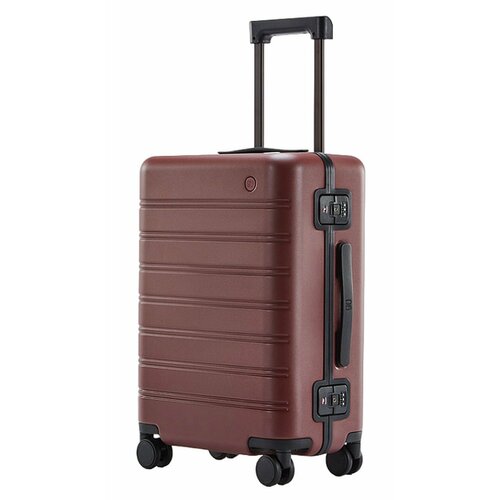 Чемодан NINETYGO Manhattan Frame Luggage 112004, 66 л, размер 24, красный, коричневый