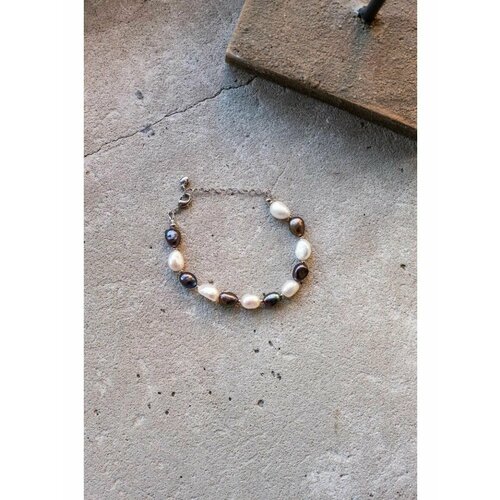 фото Браслет, 1 шт., размер 18 см, черный, белый нет бренда