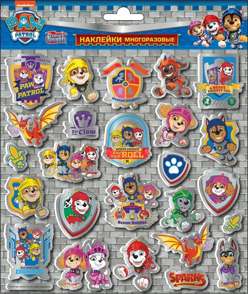 фото Детские вспененные наклейки "Щенячий патруль", диз. 2, ND Play