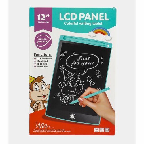 Графический планшет LCD PANEL - Colorful writing tablet, планшет для рисования и записей, 6.5