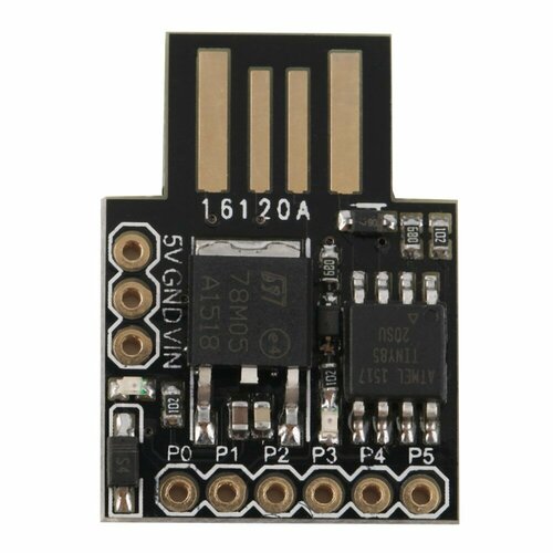 Программируемая плата USB на базе developer board ATTiny 85-20SU Digispark ATTINY85 2 шт компл 10 контактная адаптерная плата usb программатор usbasp usbisp avr usb atmega8 atmega128 attiny can pwm 10 контактный модуль провода