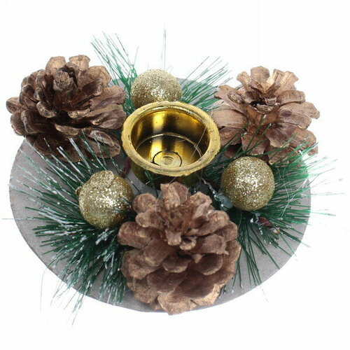 Подсвечник «Шишки» 9 см