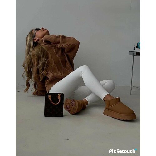 Свитер, размер 42/48, коричневый