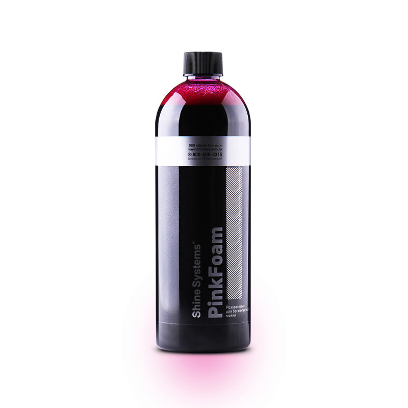 Автошампунь для бесконтактной мойки с повышенным пенообразованием Shine Systems PinkFoam, 750мл, SS719 — фото 2