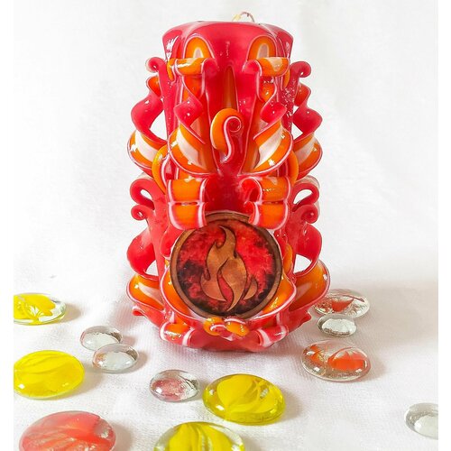 Энергетическая Свеча Стихия Огонь короткая Selana Rejini