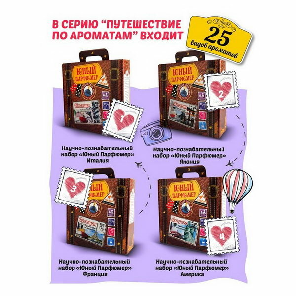 Набор для экспериментов "Путешествие по ароматам" "Германия" Юный Парфюмер 712 Висма - фото №6
