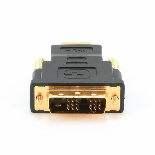 Переходник HDMI <-> DVI Cablexpert A-HDMI-DVI-1, 19M/19M, золотые разъемы, пакет переходник адаптер cablexpert hdmi dvi a hdmi dvi 2 1 шт черный