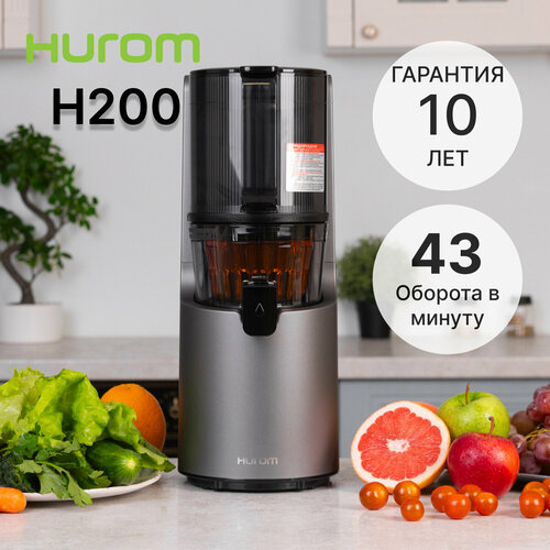 Соковыжималка Hurom H-200, 4+ поколение, титановый