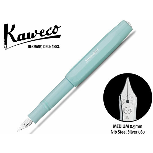 ручка перьевая kaweco skyline sport f 0 7 мм чернила синие корпус серый Перьевая ручка Kaweco SKYLINE Sport Mint (10000752) M 0.9 мм, мятный