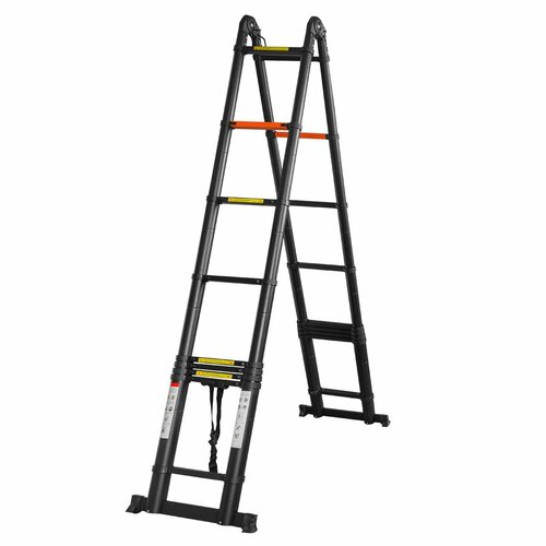 Лестница-стремянка телескопическая алюм бытовая 3636м 99 ступ RockForceRF-UP360-M 32720₽